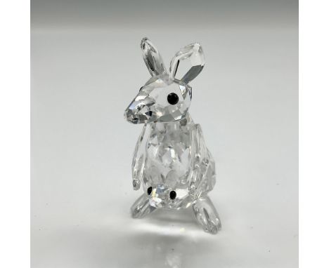 Part of the Rare Encounters group. Mother Kangaroo with baby in pouch are made from clear faceted crystal bodies with black b