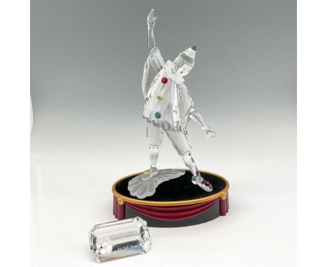 Figural is first piece of the Masquerade trilogy. Created with colored crystal on his clothing, hat and shoes. Along with blu