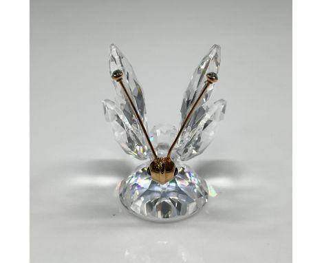 Part of In a Summer Meadow and In a Secret Garden theme group. Created with clear, faceted body and base with gilt antennae w