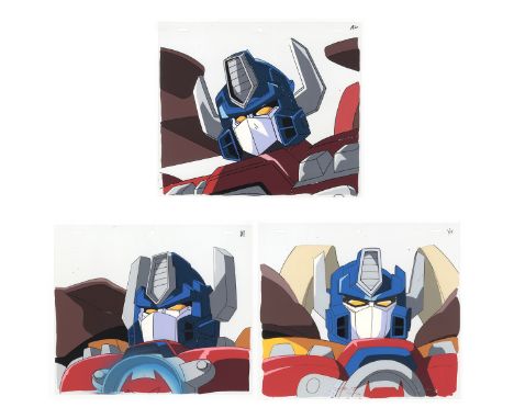 Set of 3 Production CelsSeries: TransformersProduction Studio: Ashi ProductionsDate: 1999Ref: DGD170/DGD173/DGD157(1) Correct