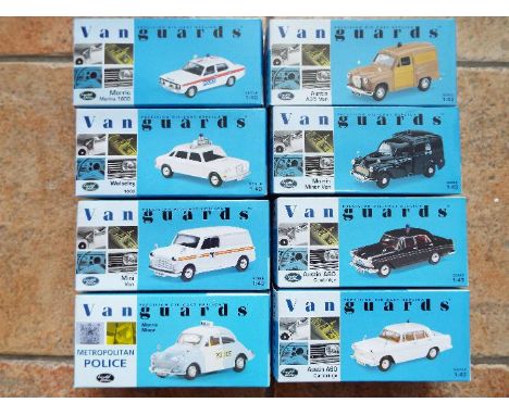 Vanguard - eight 1:43 scale precision diecast model Police vehicles, all appear mint in original boxes