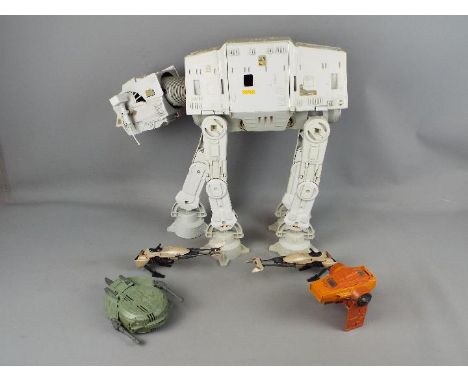 Star Wars, Kenner - Five unboxed vintage Star Wars vehicles /accessories. Lot includes The Empire Strikes Back At-At Walker; 