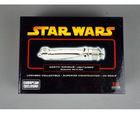 Star Wars, Master Replicas - A Master Replicas .45 scale Star Wars 'Darth Sidious Lightsabre'. The model appears to be in Min