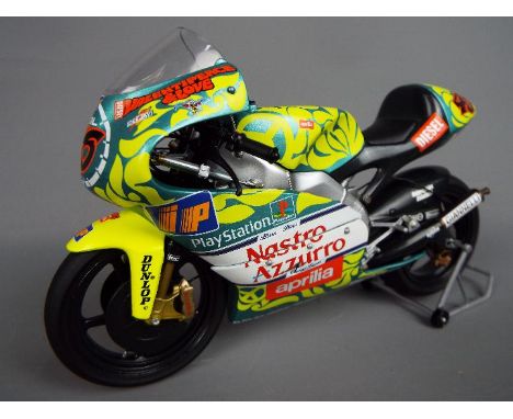 Minichamps Valentino Rossi - a 1:12 scale diecast model, Aprilia 250cc, Mugello GP 1999, mint in box with all internal packin