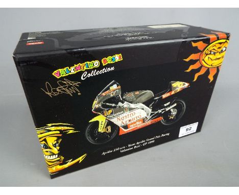 Minichamps Valentino Rossi - a 1:12 scale diecast model, Aprilia 250cc, Team Aprilia GP Racing GP 1999, mint in box with all 