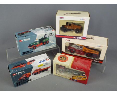 Corgi, Corgi Heavy Haulage - Five boxed 1:50 scale diecast commercial vehicles from Corgi. Lot includes CC12308 Limited Editi