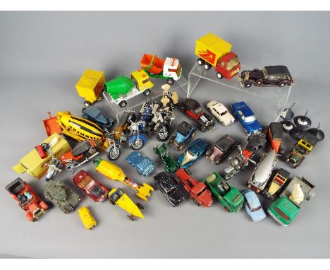 Corgi, Tonka, Rio, Polistil and other - Over 30 unboxed diecast vehicles in various scales. Lot includes Polistil Harley Davi