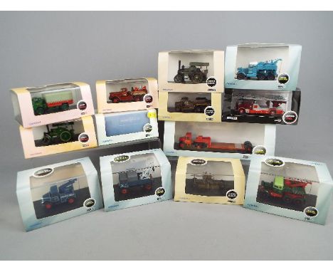 Oxford Diecast - 13 boxed diecast 1:76 vehicles by Oxford Diecast. Lot includes SH001 Scammel Highwayman Low loader - Wynns; 