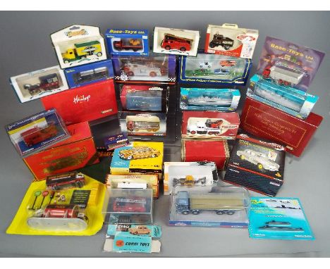Corgi, Corgi Trackside, Lledo, Matchbox, Minic and others - Over 20 boxed diecast vehicles in various scales. lot includes Co