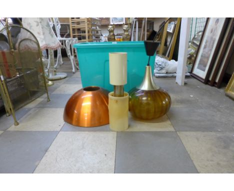 Two light fittings 