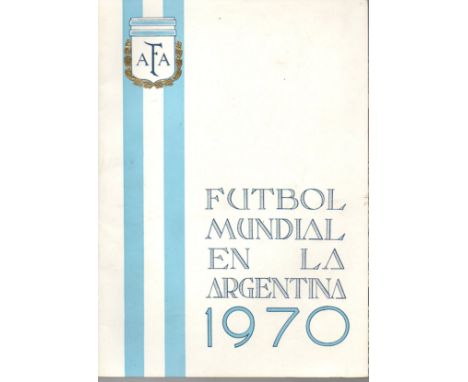 Argentine Football Item. Scarce Argentine FA publication from the proposed 1970 World Cup to be held in Argentina. Stadium gu