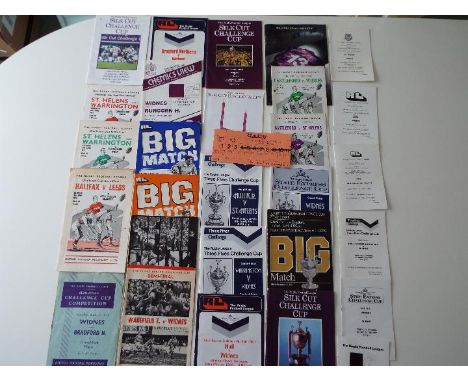 Rugby League Challenge Cup Competition - Official Wembley Programme of Arrangements, 1976, 77, 80, 81, 84, 88, also Semi Fina