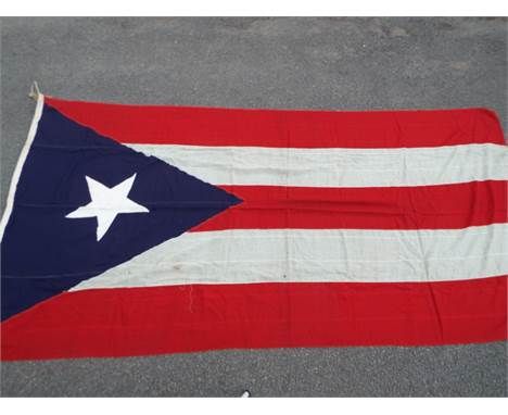 Wembley Stadium - an item of memorabilia from the 'End of an Era' sale 2000 - PUERTO RICO Flag measuring 3.66 m x 1.78 m with