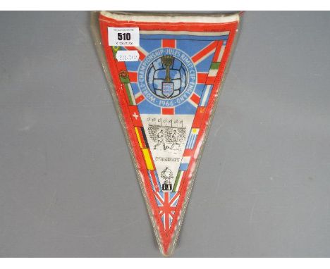 A commemorative pennant for the 1966 World Cup by Fey - Print International.