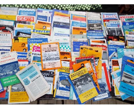 Football - a collection of approximately 150 to 180 match programmes comprising a numerous variety of Football League and Non