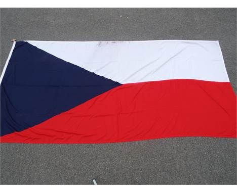 Wembley Stadium - an item of memorabilia from the 'End of an Era' sale 2000 - CZECH Flag measuring 1.83 m x 3.66 m bearing or