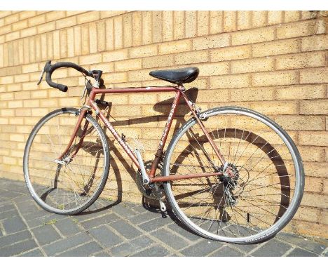 A Harry Quinn vintage racing bicycle, 53 cm frame, quick release wheels, 0821