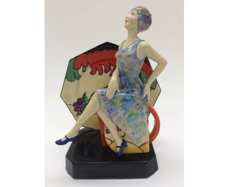 A Kevin Francis Tea with Clarice Cliff figure, with certificate