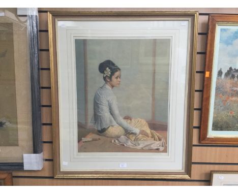 Gerald Kelly, a signed print, entitled 'AP Yellow Jamain' to back, approx measurements 74cm wide x 87cm high