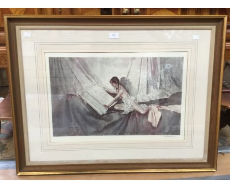 A signed Russell Flint print - The New Model. 
