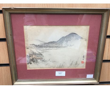 A late 19th Century Japanese print, signed 