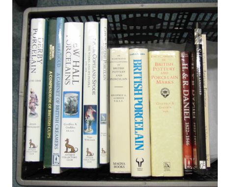 A Selection of  12  Reference books , including. Encyclopaedia of British Pottery & Porcelain marks. (Godden)  Compendium of 