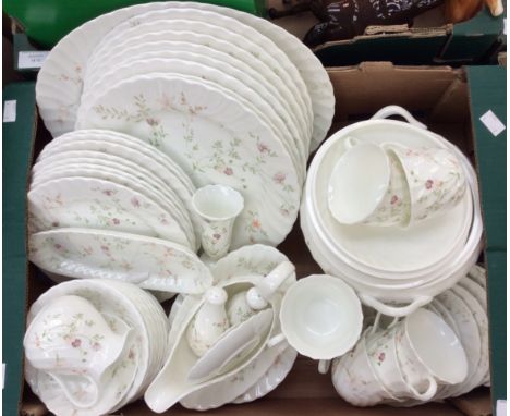 A Wedgwood 'Campion' part dinner service, including: charger; two servers and covers; gravy; dinner plates; breakfast plates;