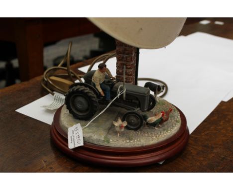Border Fine Arts lamp 'Mind Y Selves' with shade