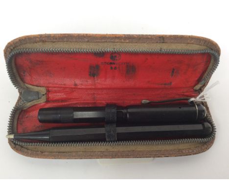 A set of Montblanc writing tools, pen and pencil, having no nib, (both a/f) (generic case)