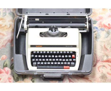 A 'Brother' cased portable typewriter