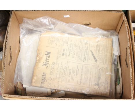 Collection of ephemera including: a G.E.R. 'Passenger Issue Ticket Book' dating from 1909-1911 completed by hand with details