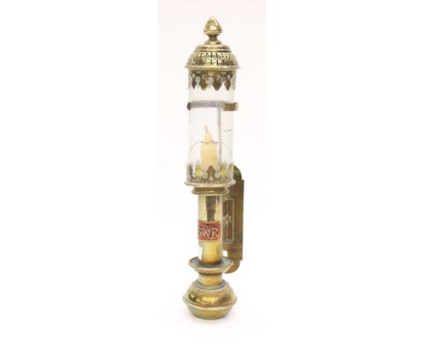 A GWR wall mounted carriage lamp 