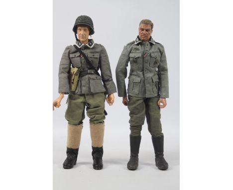 Dragon / DiD - Blue Box - Two unboxed 1:6 scale WW2 German action figures. Lot includes a Blue Box SS Squad Leader; plus a Dr