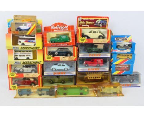 Corgi, Dinky, Matchbox, Majorette, Road Tough, Lledo - 20 x boxed die-cast model vehicles - Lot includes a Matchbox '100 Year