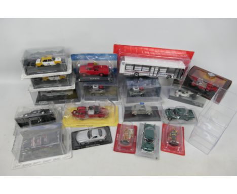 Deagostini - Universal Hobbies - 16 x boxed / carded vehicles in 1:43 scale and 2 x Fire Service figures. Includes Lada Polic