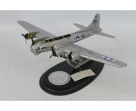 Franklin Mint - A part boxed 1:96 scale Franklin Mint B17-G Flying Fortress. The model which bears its Franklin Mint shows so