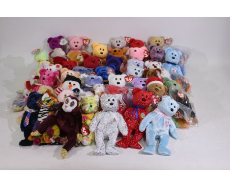 Ty, Mattel, Gosh!, Somerset - 42 x Ty Beanie Babies, 5 x Winnie The Pooh, Stuart Little and similar soft toys - Lot includes 