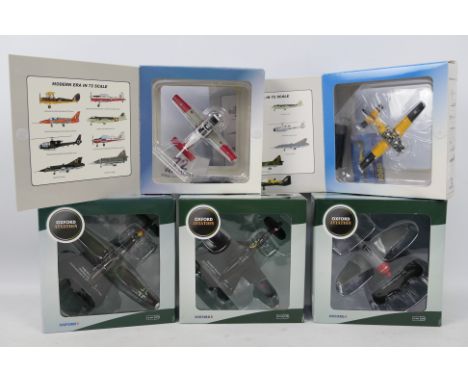 Aviation 72 - Oxford Aviation - 6 x boxed models in 1:72 scale including RAF Scottish Aviation Bulldog Basic Trainer number 3