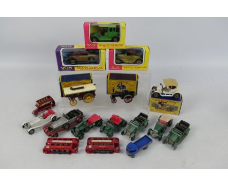 Matchbox Models of Yesteryear - A mixed collection of predominately unboxed Matchbox MOY. Lot includes Y3 1910 Benz Limousine