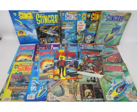 Gerry Anderson - Stingray - Captain Scarlet - Joe 90. In excess of 40 items appearing in Excellent condition: Comics, Biograp