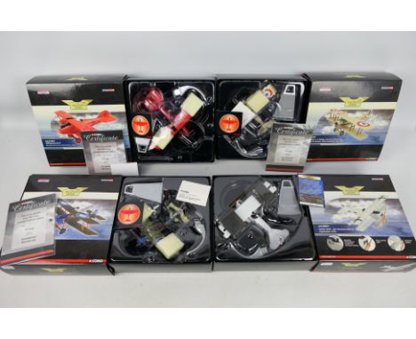 Corgi Aviation Archive - 4 x limited edition aircraft in 1:48 scale, a Fokker DVII-JG1 Herman Goring number 975 of 2000 made 