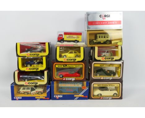 Corgi, Majorette - 12 x boxed die-cast model vehicles - Lot includes a Majorette 3000 Mercedes 'Service International' truck 