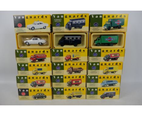 Lledo - Vanguards - 15 x boxed Lledo Vanguards die-cast model vehicles in 1:43 and 1:64 scale - Lot includes a 1:43 #VA23000 