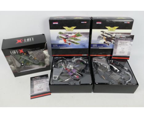 Corgi Aviation Archive, Luft X - 3 x boxed 1:48 and 1:72 die-cast model planes - Lot includes a limited edition Corgi Aviatio