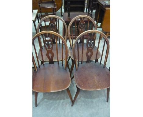 A set of four ercol chairs 