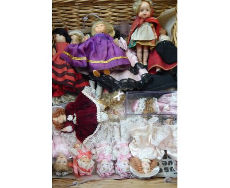 Vintage dolls to include Roddy and Rosebud