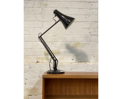 A mid century Anglepoise lamp, finished in black lacquer