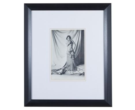 Marc Grimshaw (British, b. 1957): Portrait of a female nude, pencil drawing, signed lower left, H 24 x W 16 cm.  Provenance: 