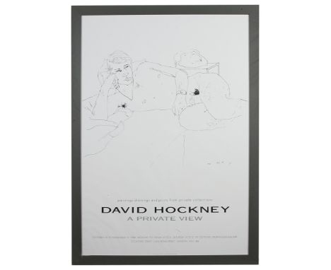 After David Hockney, O.M., C.H., R.A. (British, b. 1937):'Peter', August 1968, original poster for the 1988 exhibition at the