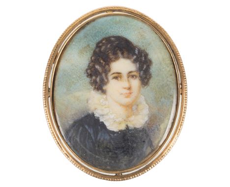 An Austrian Gold Portrait Brooch